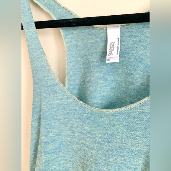 American Apparel Vintage Distressed Racerback Muscle Tank in Size XS - Picture 2 of 3